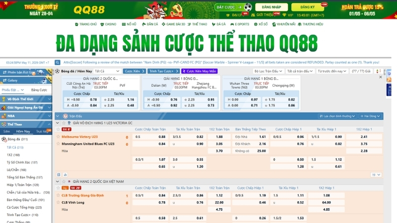 Thể Thao QQ88 – Trải Nghiệm Cá Cược Bóng Đá Và Kèo Thể Thao - win593.lol