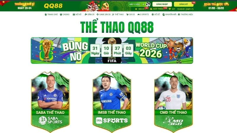 Thể Thao QQ88 – Trải Nghiệm Cá Cược Bóng Đá Và Kèo Thể Thao - win593.lol
